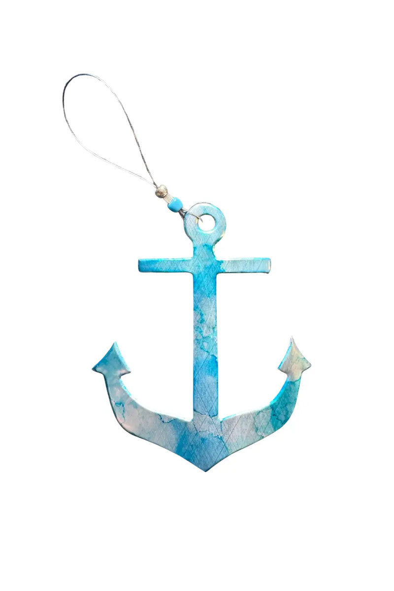 Anchor Recycled Can Ornament