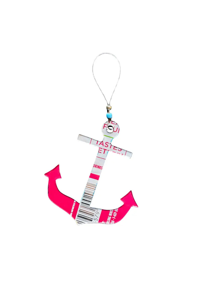 Anchor Recycled Can Ornament
