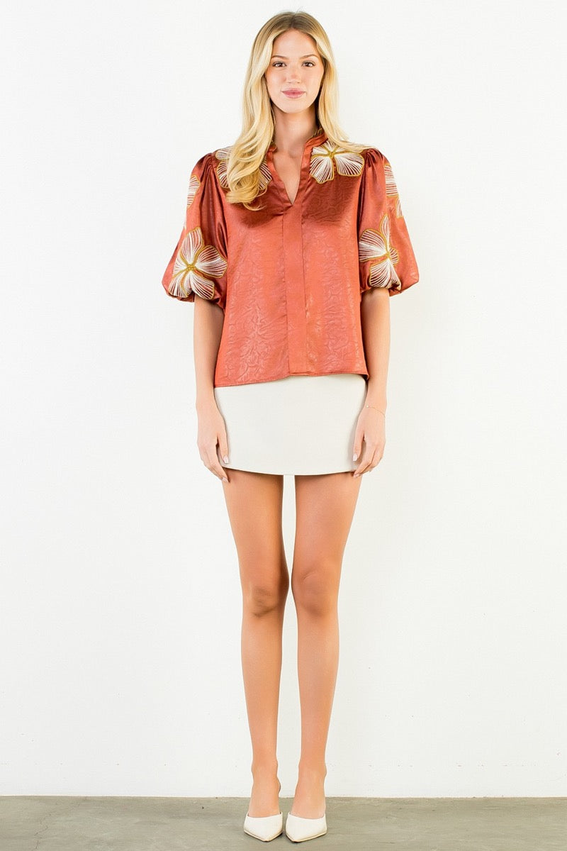 Autumn Flowers Top