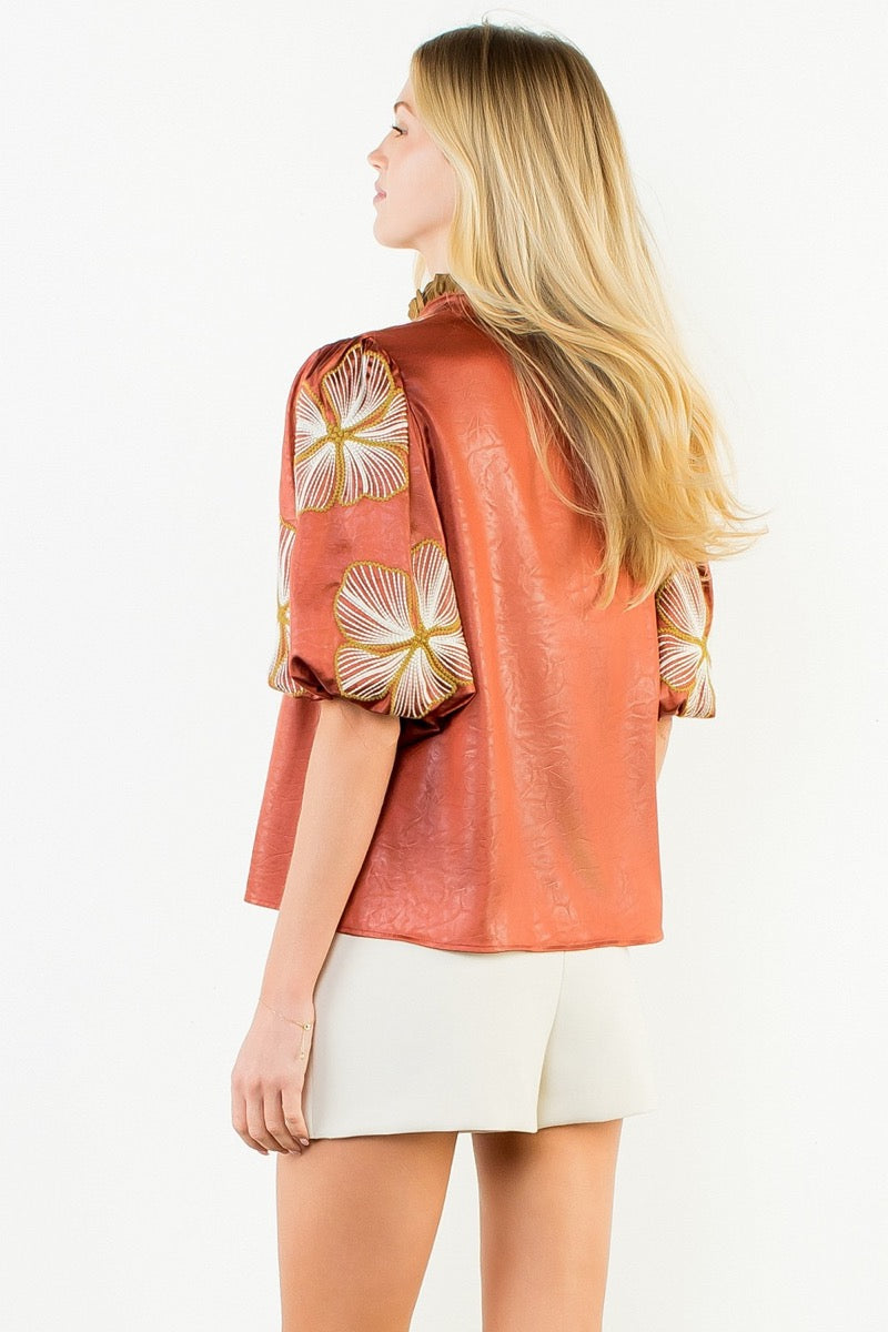 Autumn Flowers Top