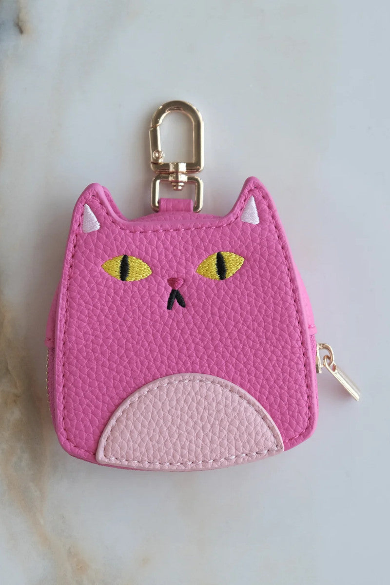 Pink Cat Bag Charm