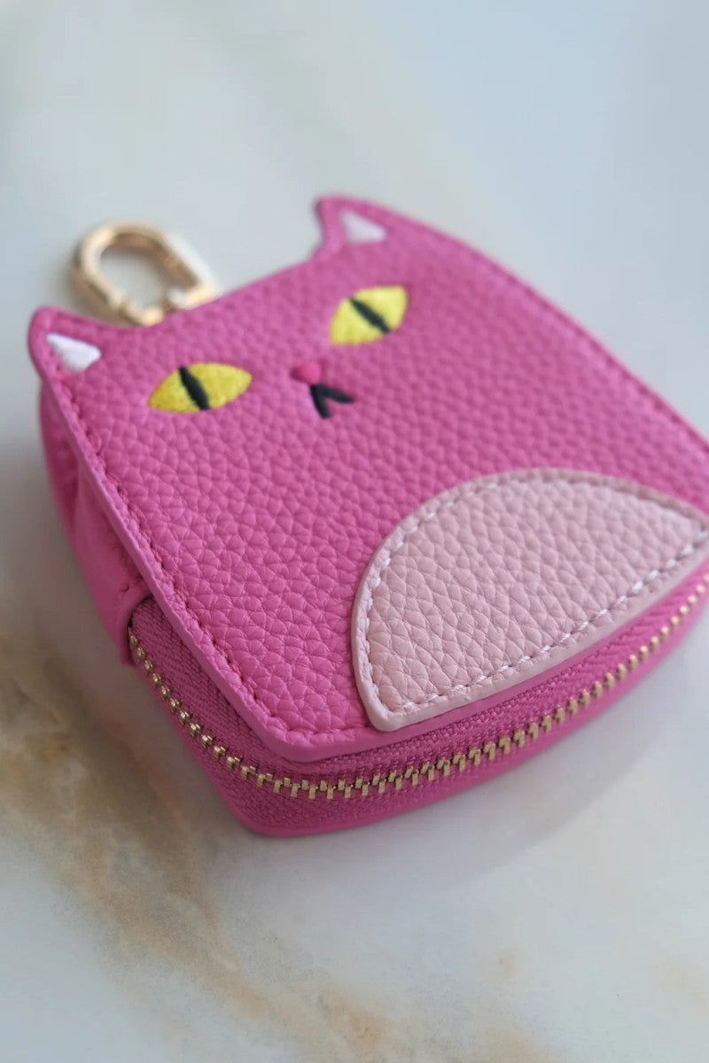 Pink Cat Bag Charm