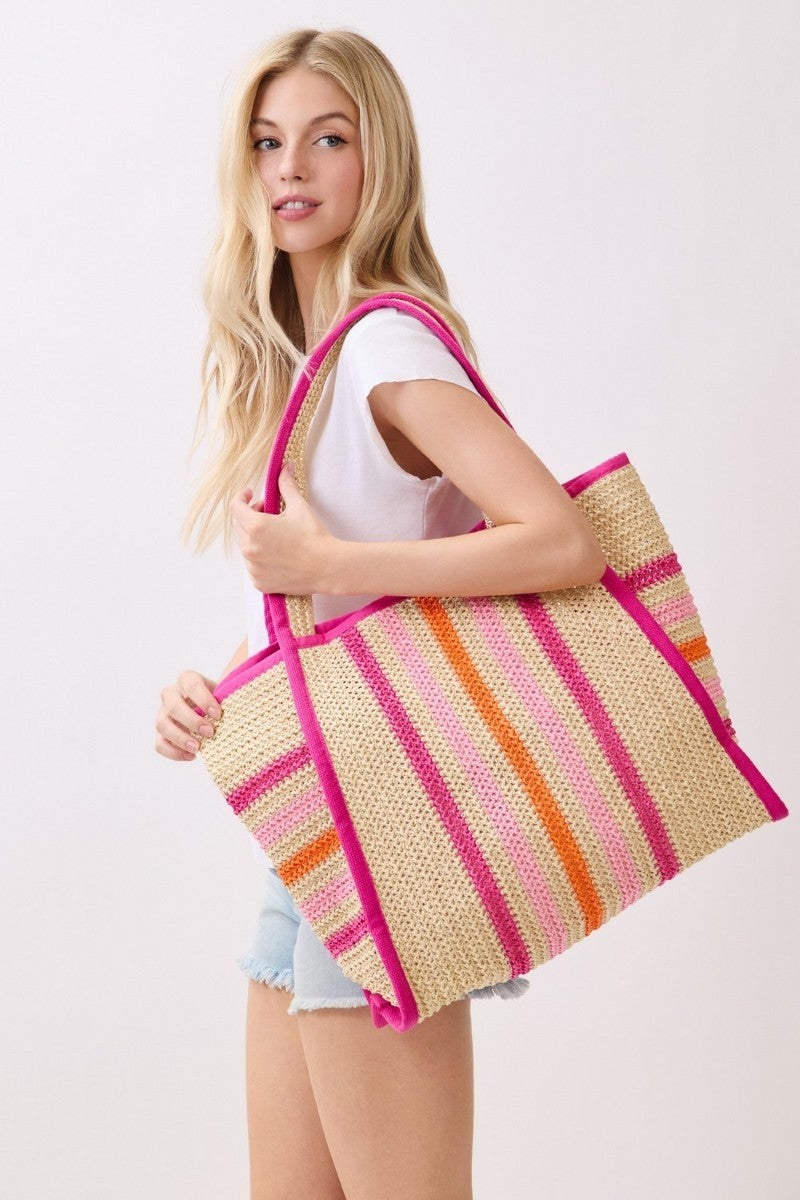 Baja Stripes Beach Tote