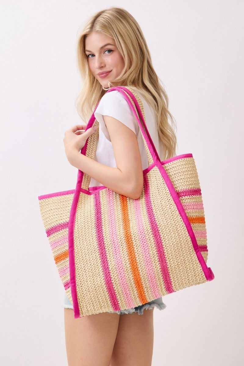 Baja Stripes Beach Tote