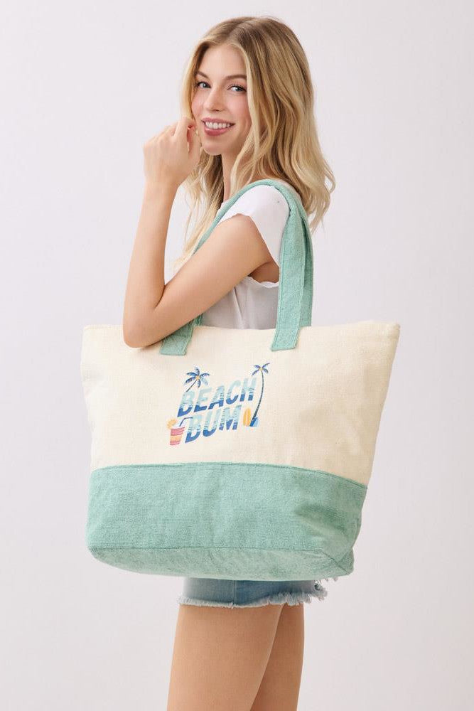 Terry Beach Tote