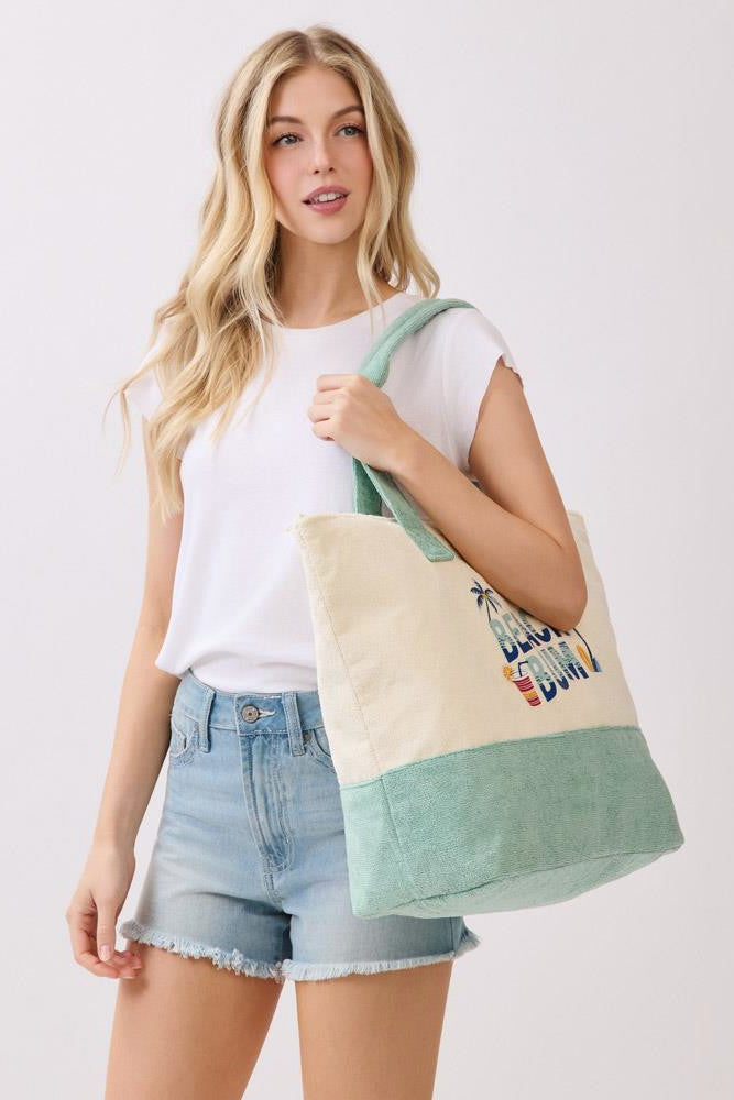 Terry Beach Tote