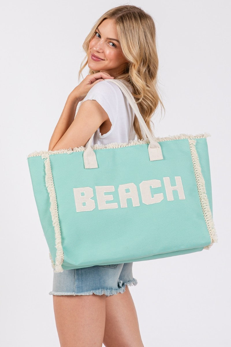 Beach Fringe Tote Bag