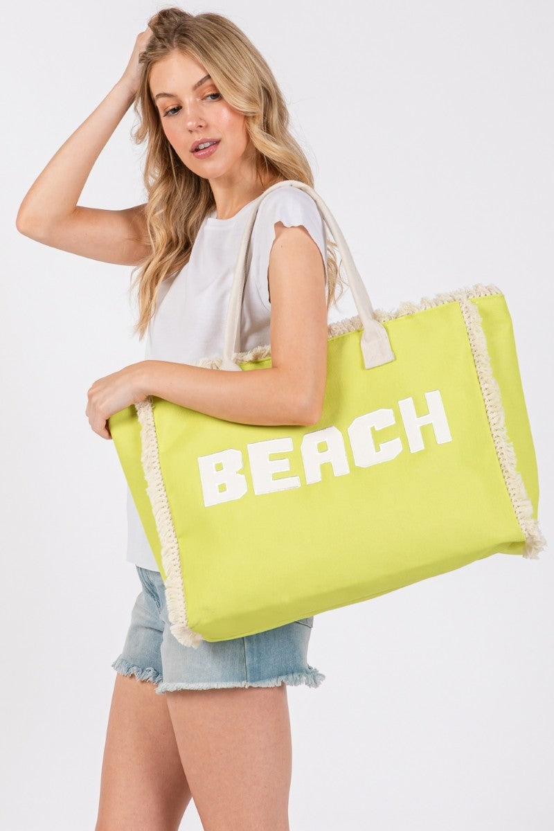 Beach Fringe Tote Bag