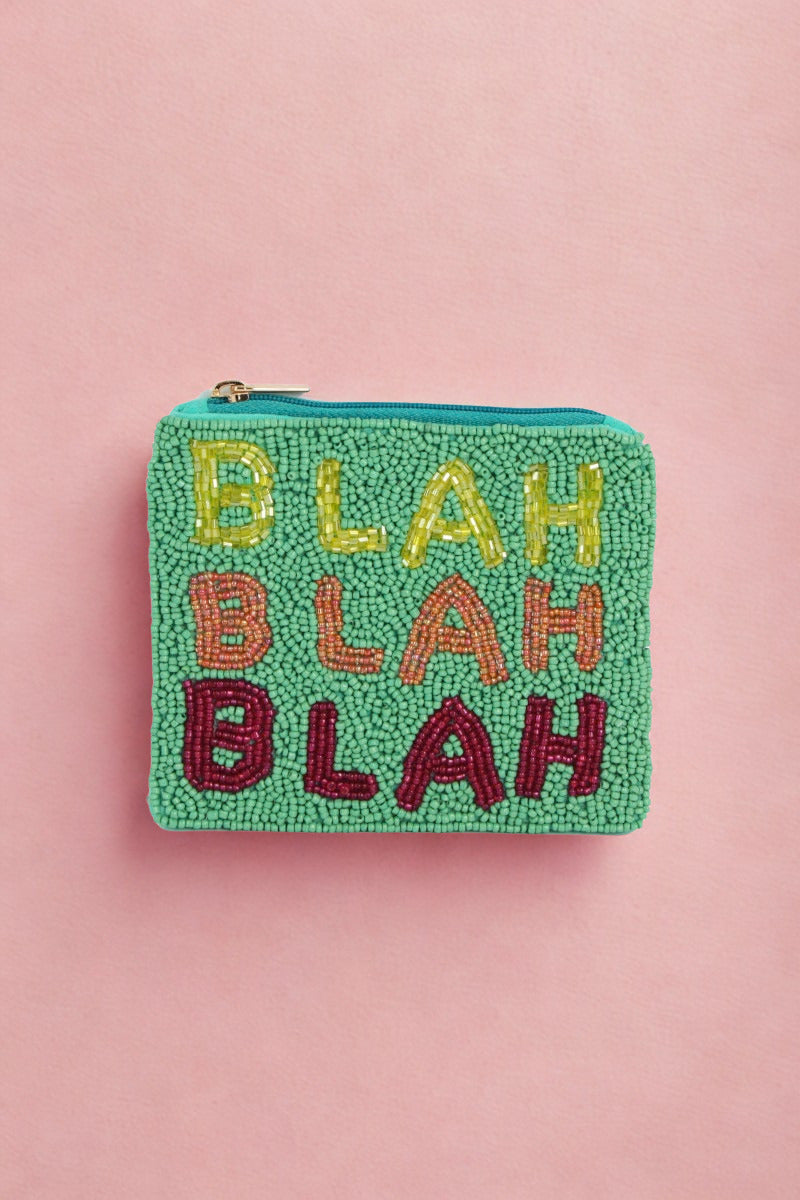 Blah Blah Bead Pouch
