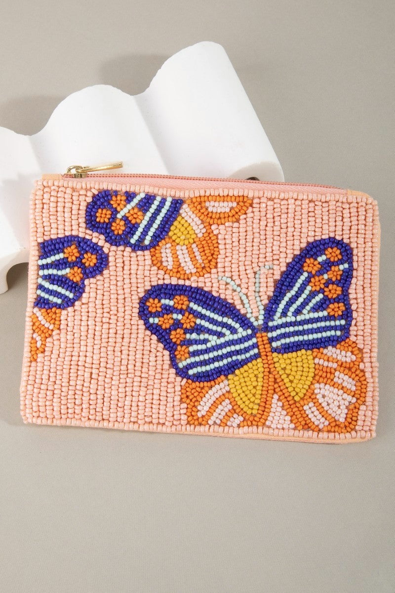 Butterflies Bead Pouch