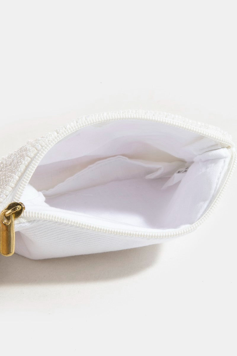 Cherry Bow Bead Pouch