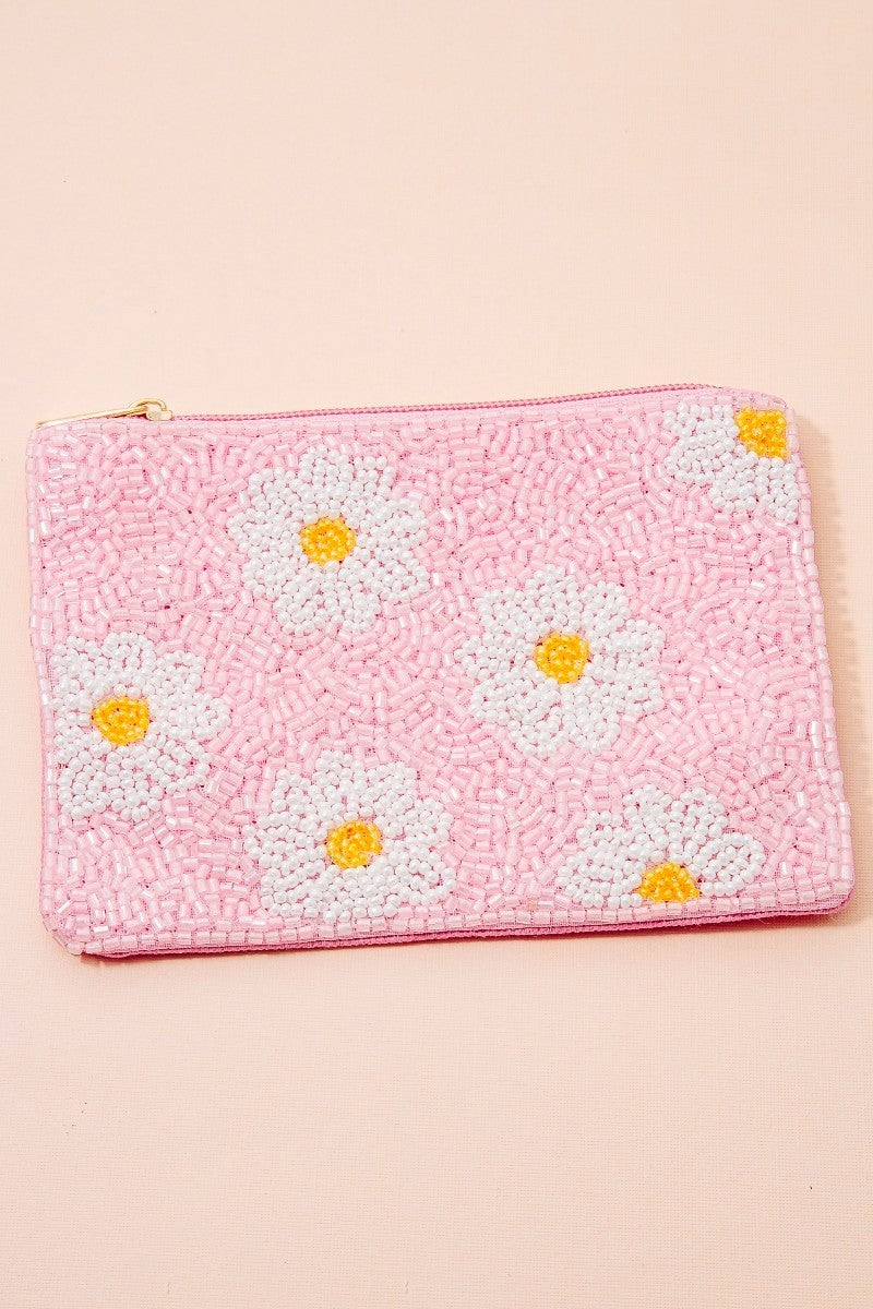 Daisies Bead Pouch