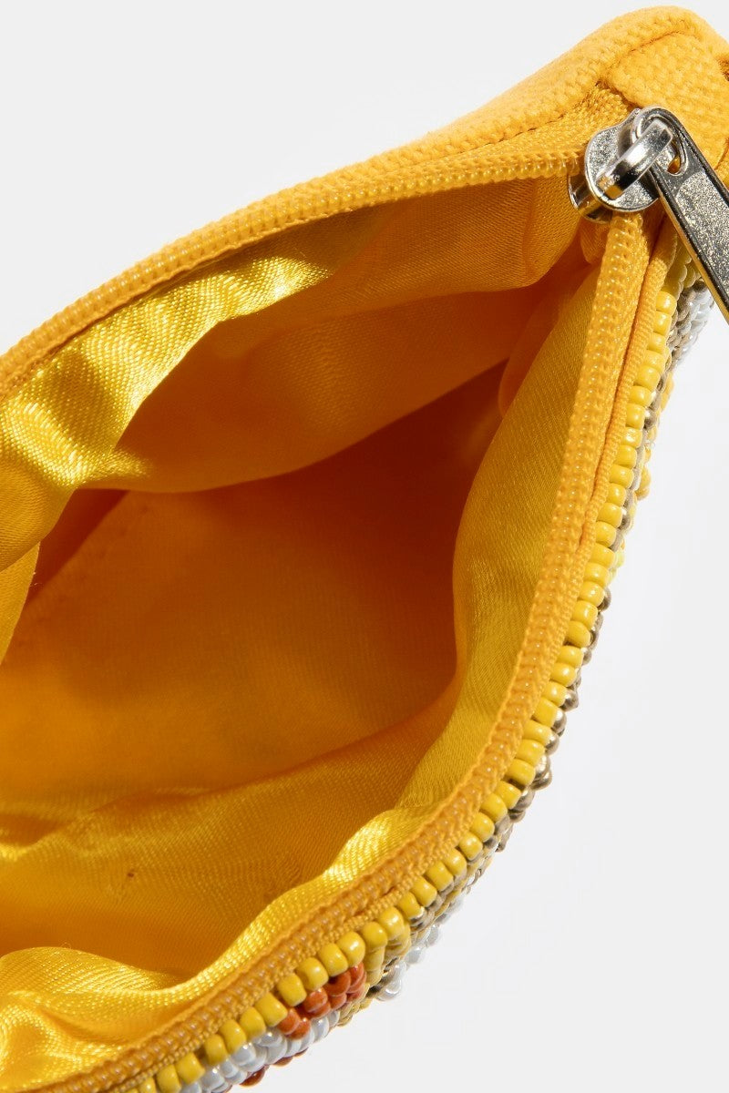 Lemon Slice Bead Pouch