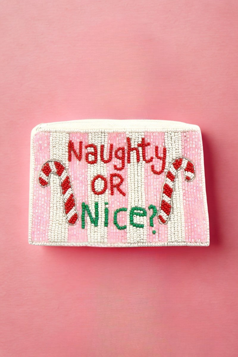 Naughty or Nice Bead Pouch