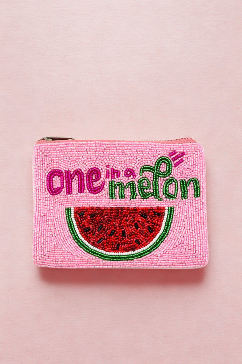 One in a Melon Bead Pouch