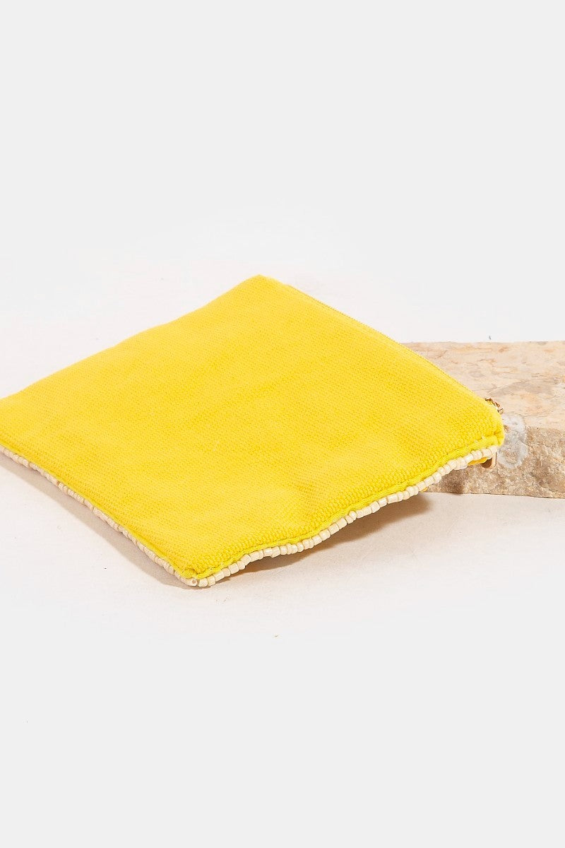 Pineapple Stripe Bead Pouch