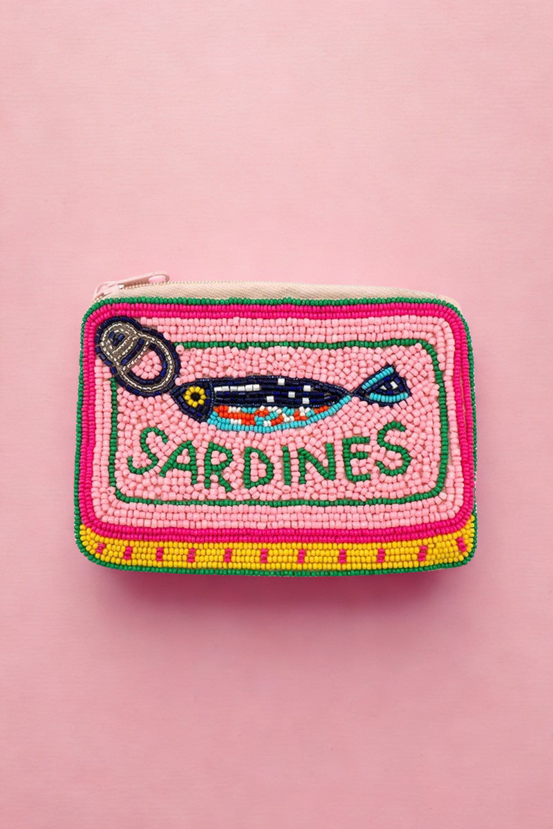 Sardine Tin Bead Pouch
