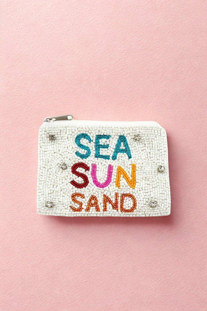 Sea Sun Sand Bead Pouch