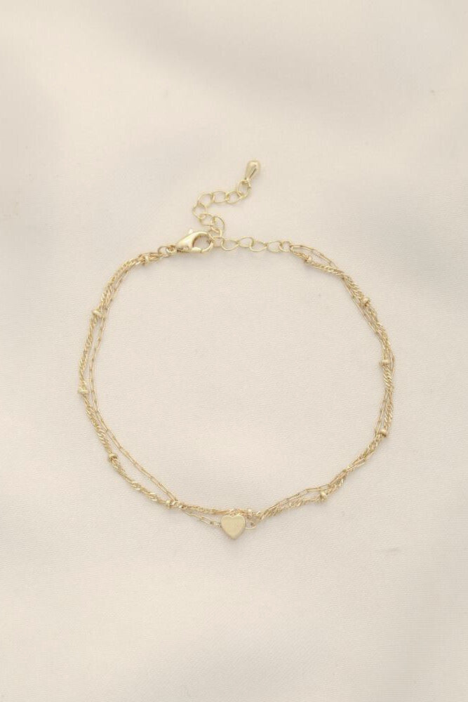 Simple Heart Bracelet