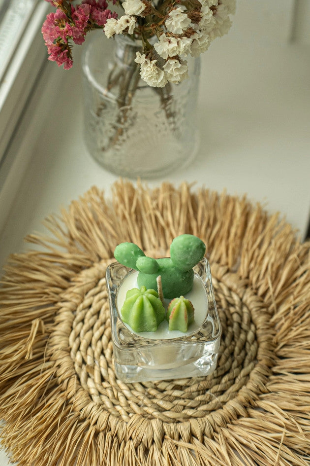 Succulent Tea Light Candle