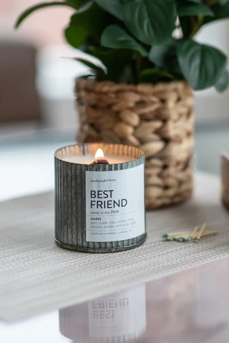 Best Friend Rustic Candle