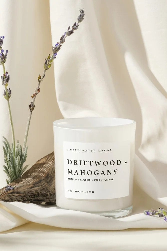 Driftwood & Mahogany Soy Candle