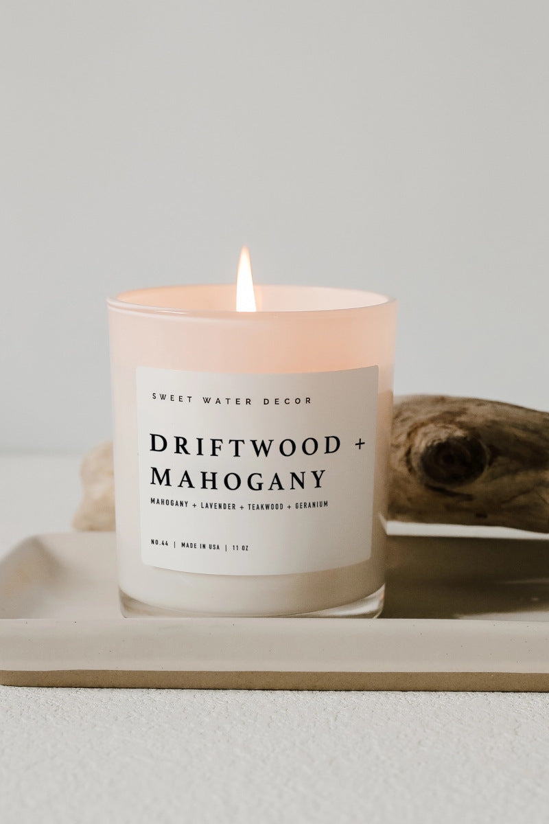 Driftwood & Mahogany Soy Candle