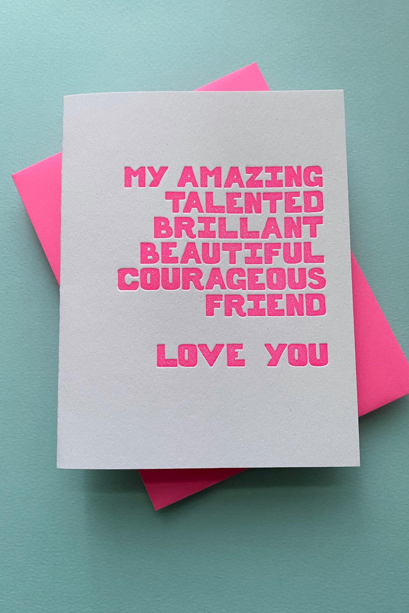 Amazing Talented Courageous Card