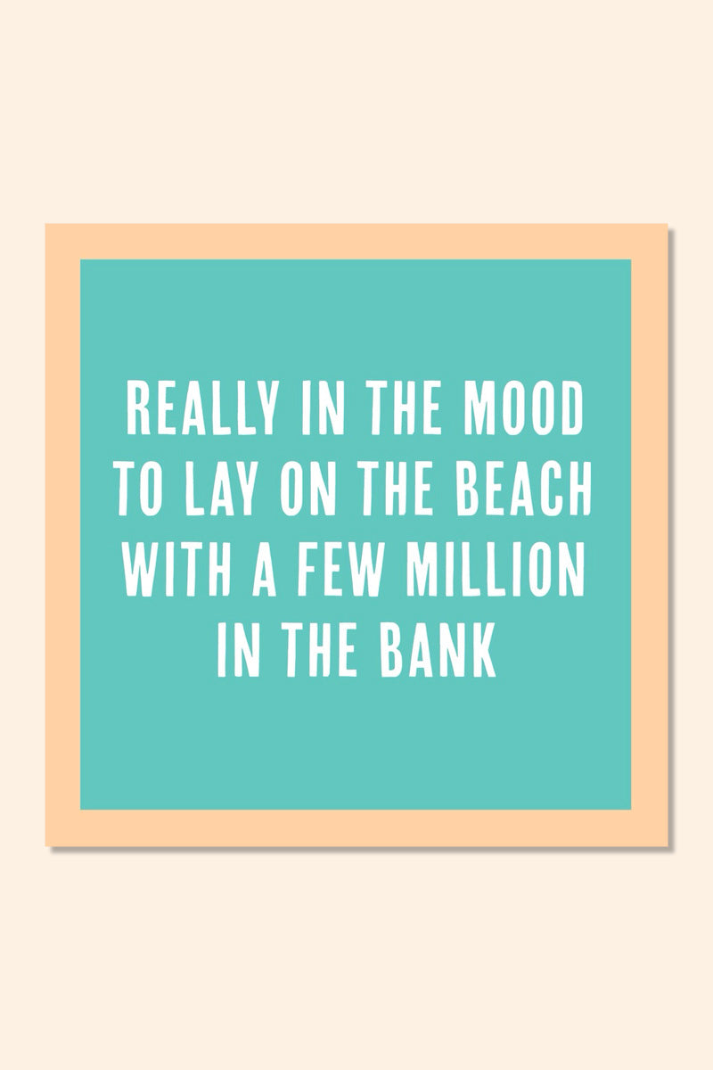 Lay on the Beach Card