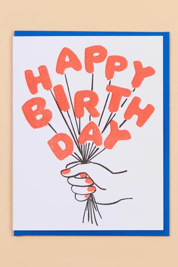 Birthday Balloons Card
