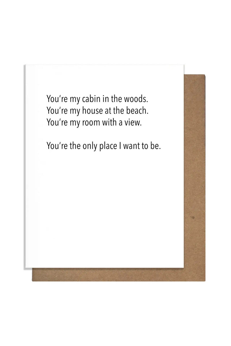 Cabin Poem Card