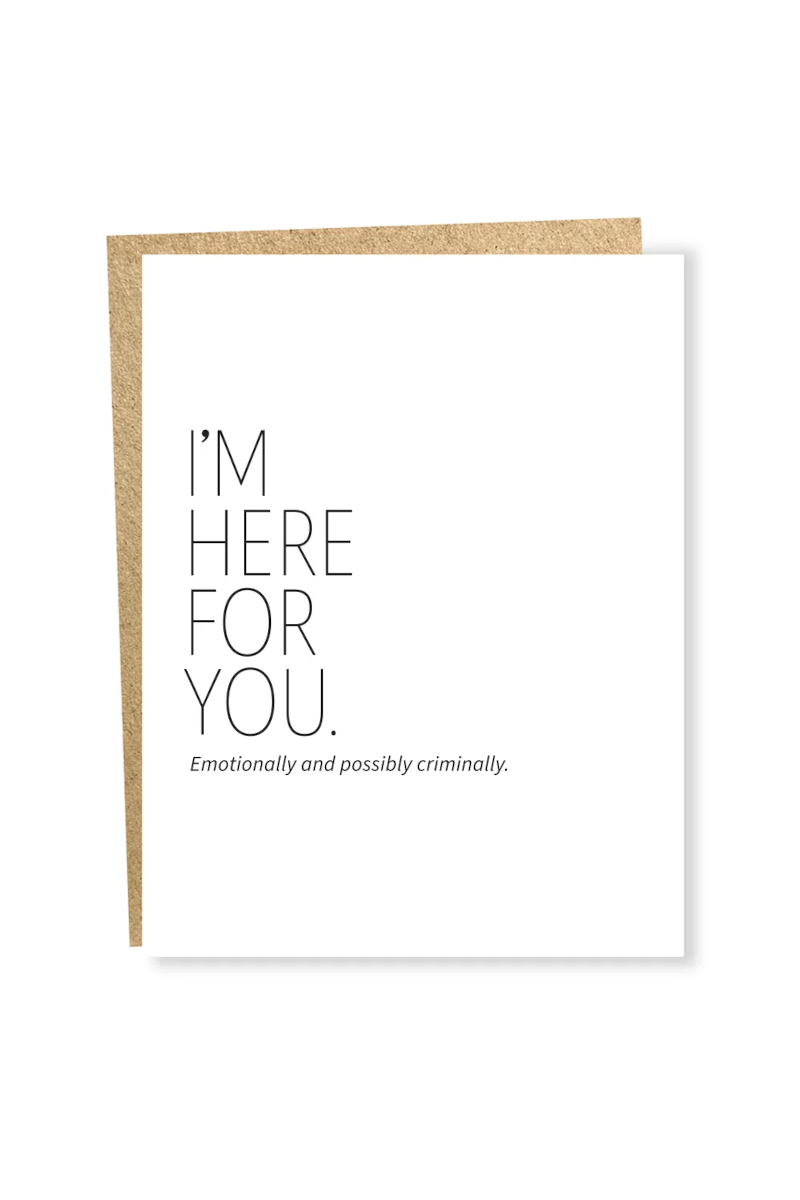 Here For You Card