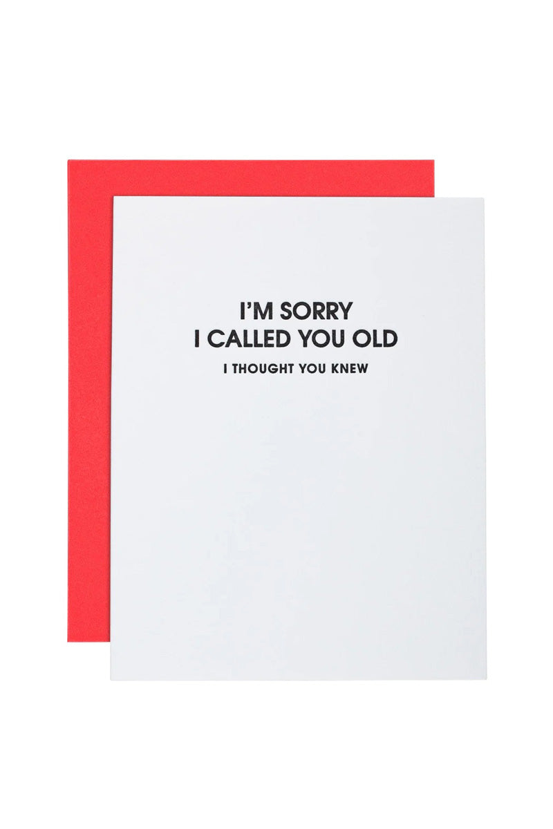 I'm Sorry Card