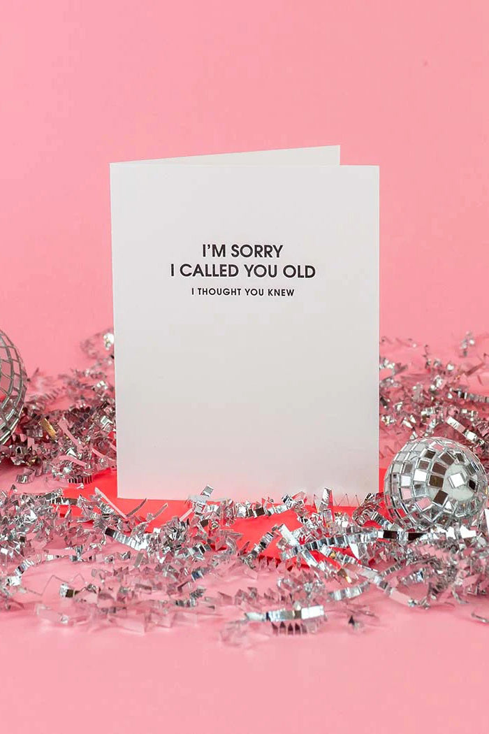 I'm Sorry Card