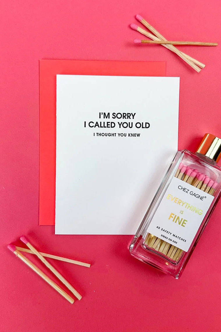 I'm Sorry Card