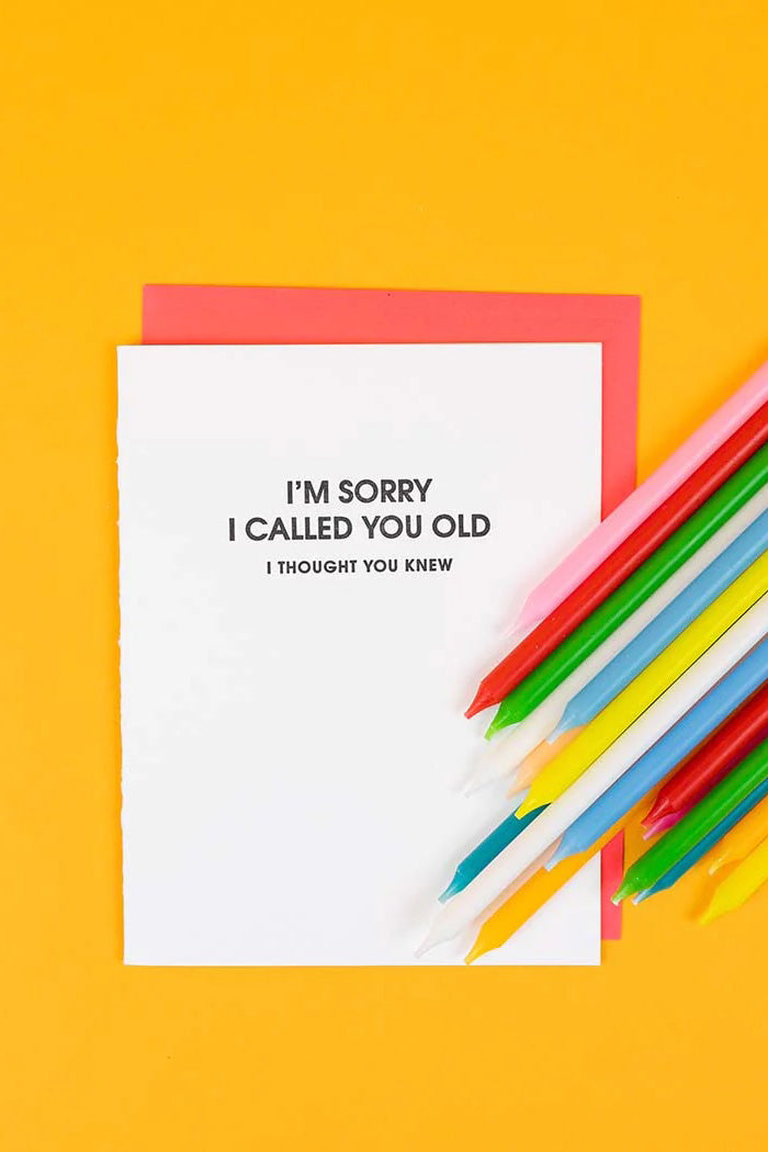 I'm Sorry Card