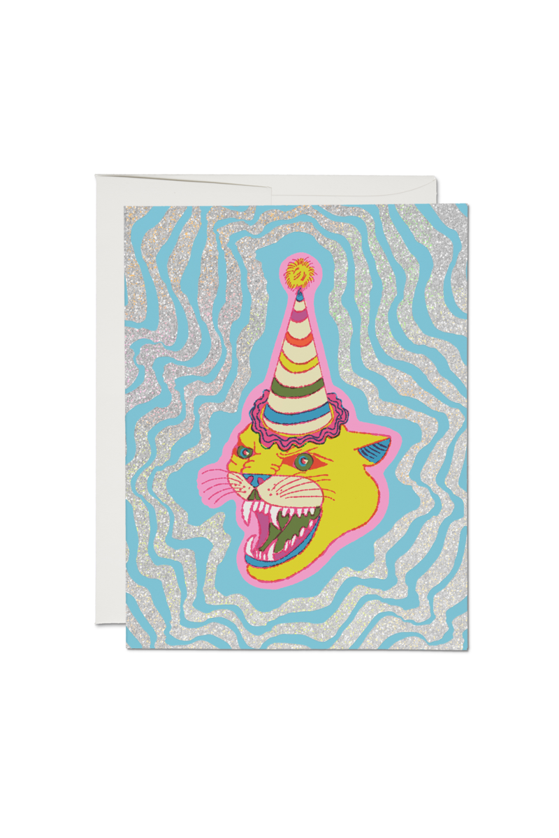 Party Hat Cat Card