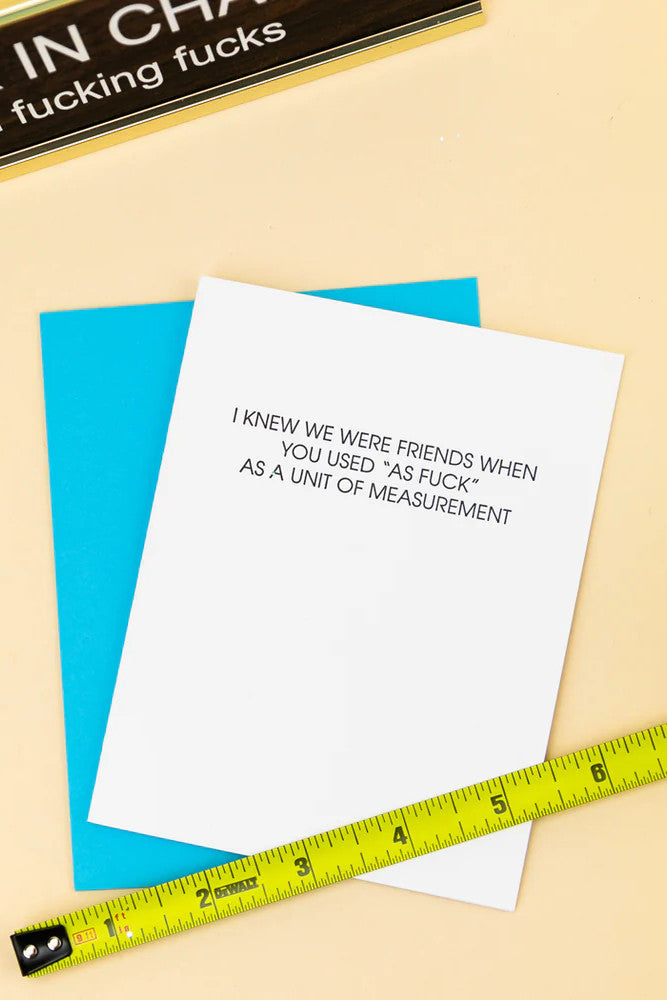 Unit of Measurement Card