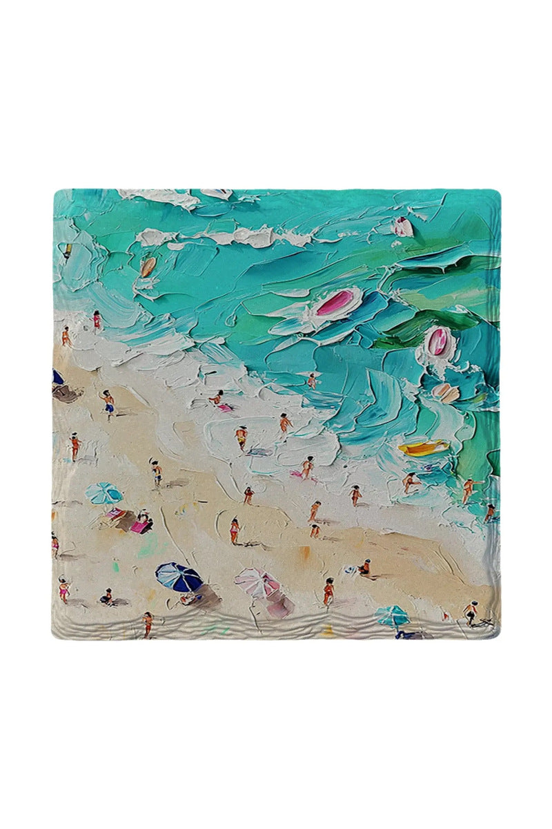 Mill Wood Ceramic Coaster