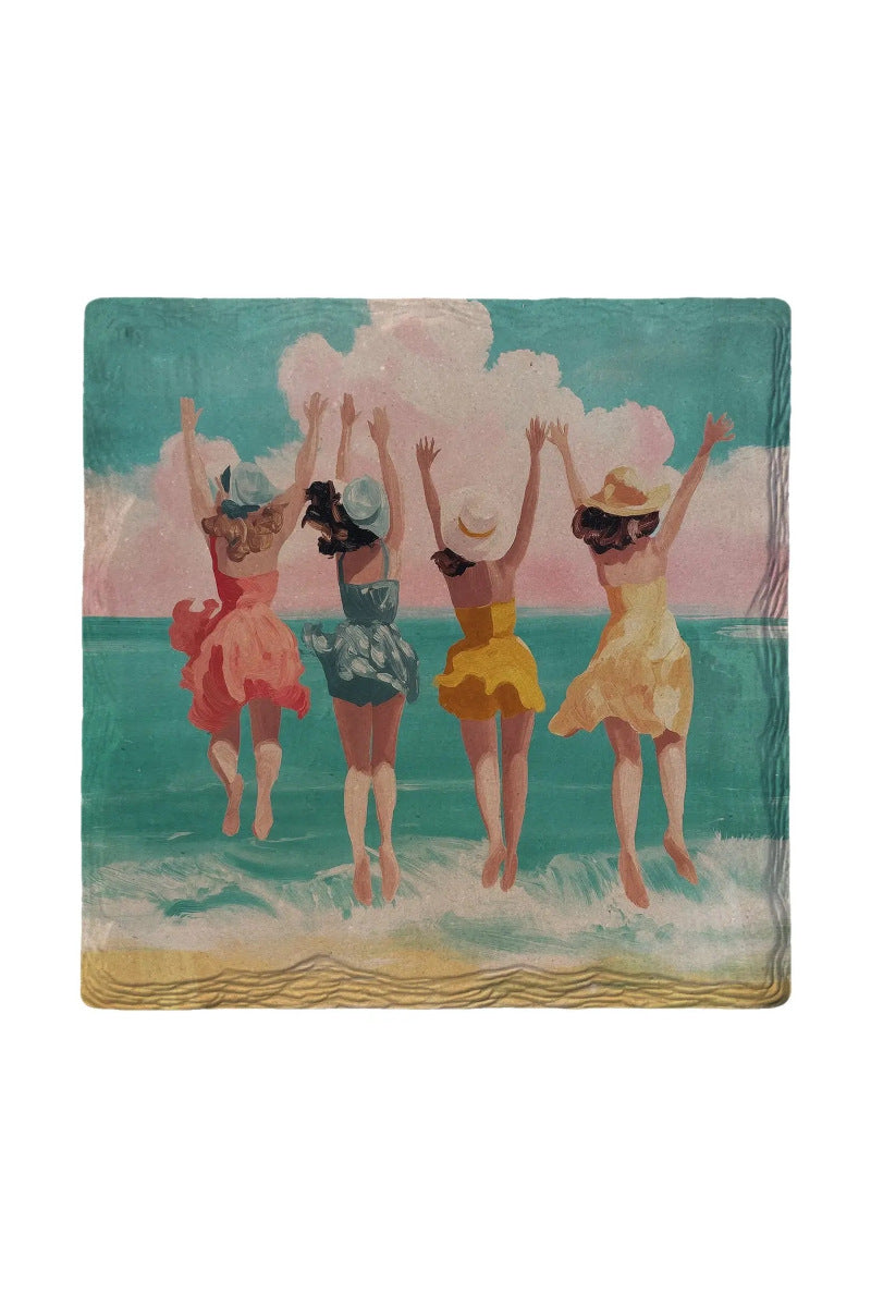 Mill Wood Ceramic Coaster