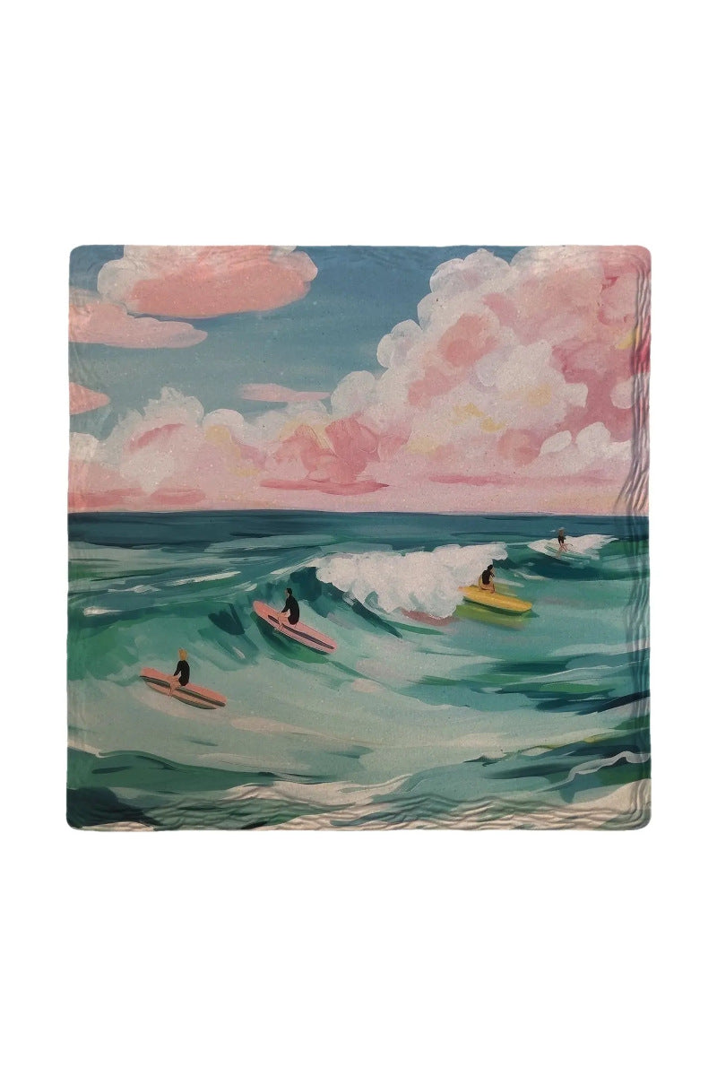 Mill Wood Ceramic Coaster