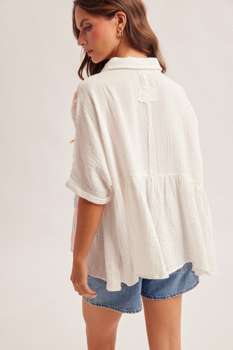 Daisy Patchwork Top