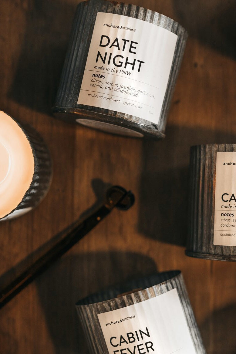 Date Night Rustic Candle
