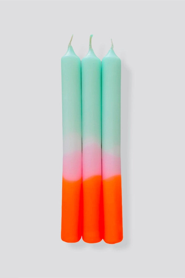 Dip Dye Neon Tapers