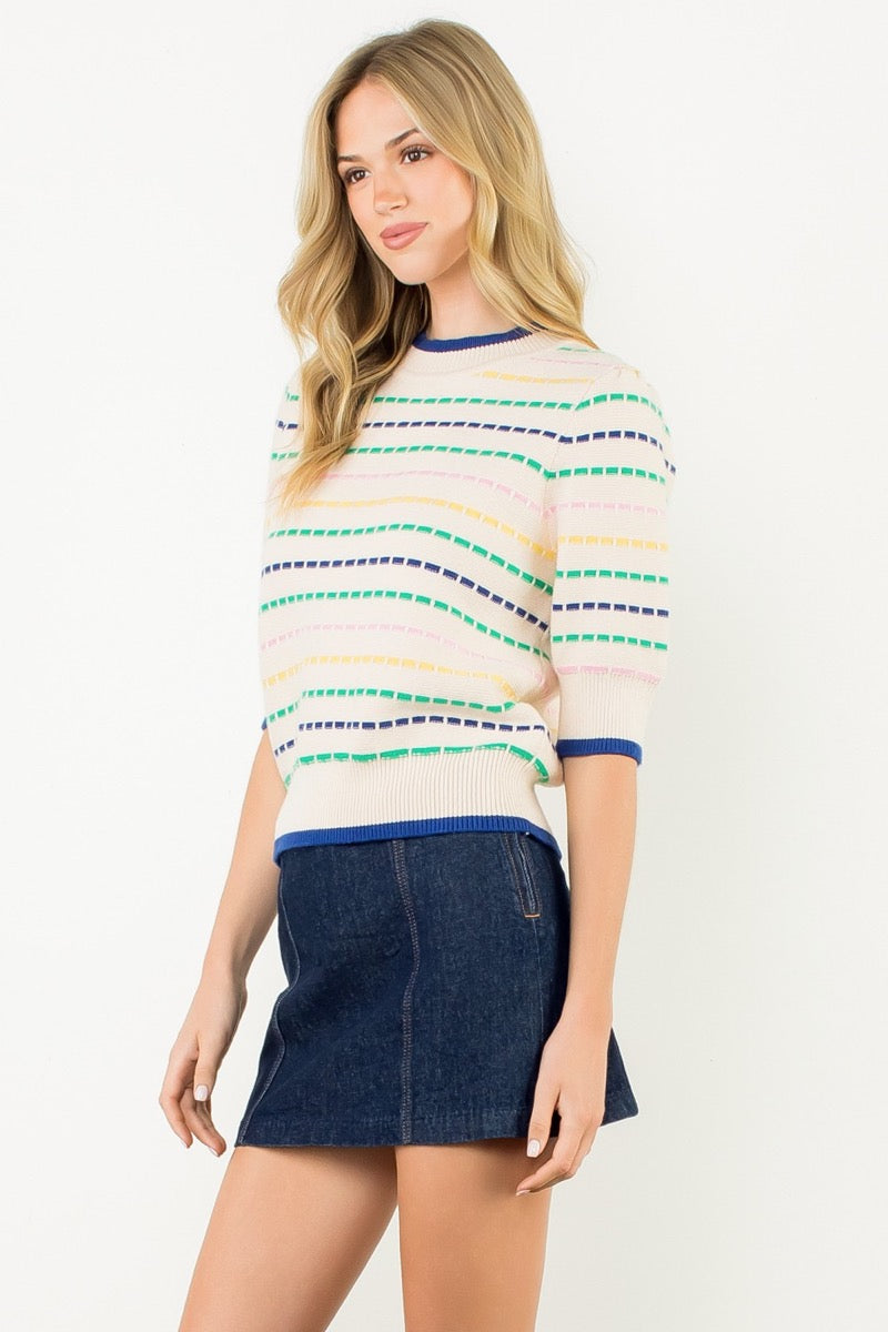 Dotted Line Sweater