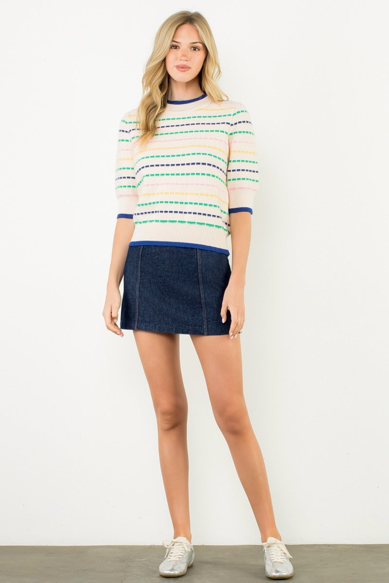 Dotted Line Sweater