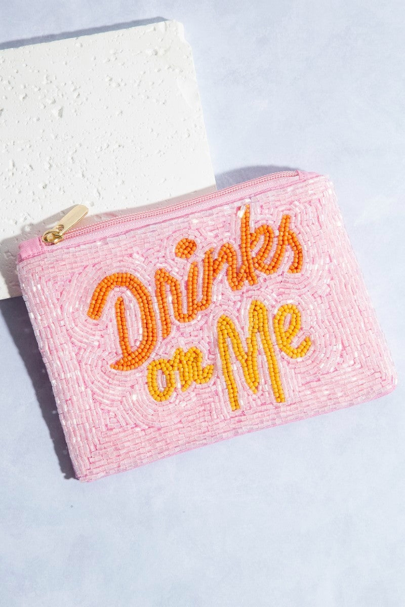 Drinks on Me Bead Pouch