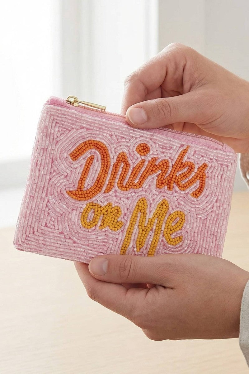 Drinks on Me Bead Pouch