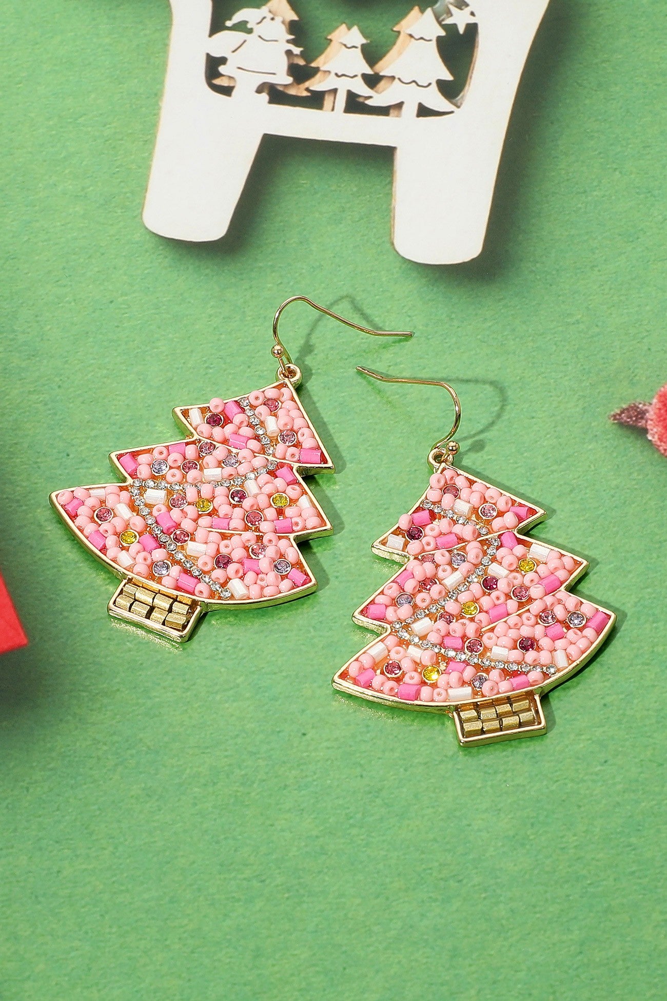 Beaded Tree Earrings