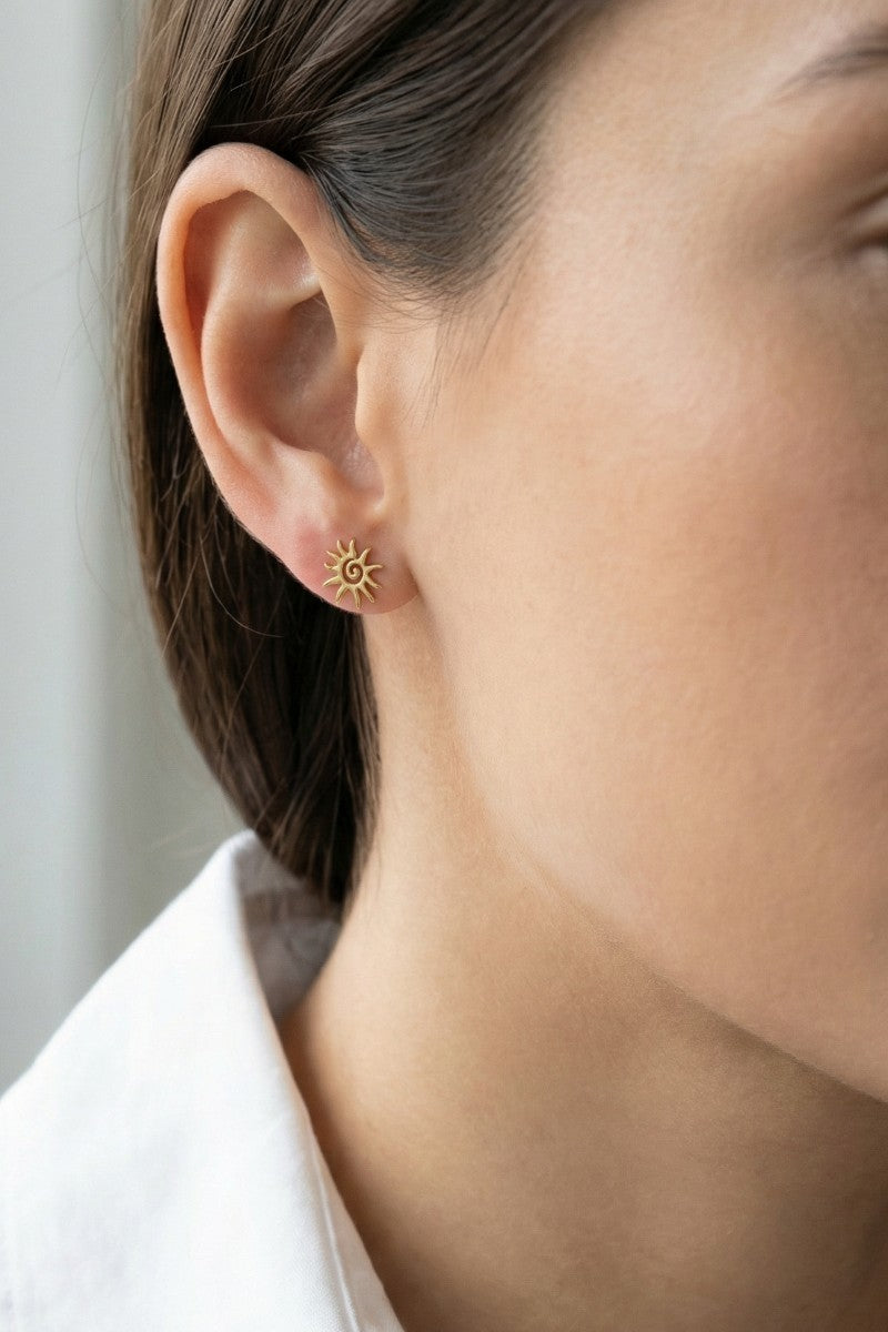 Spiral Sun Earrings